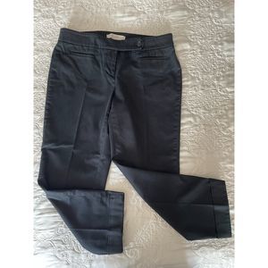 LOFT Black Chino Capri Pants, Size 4P